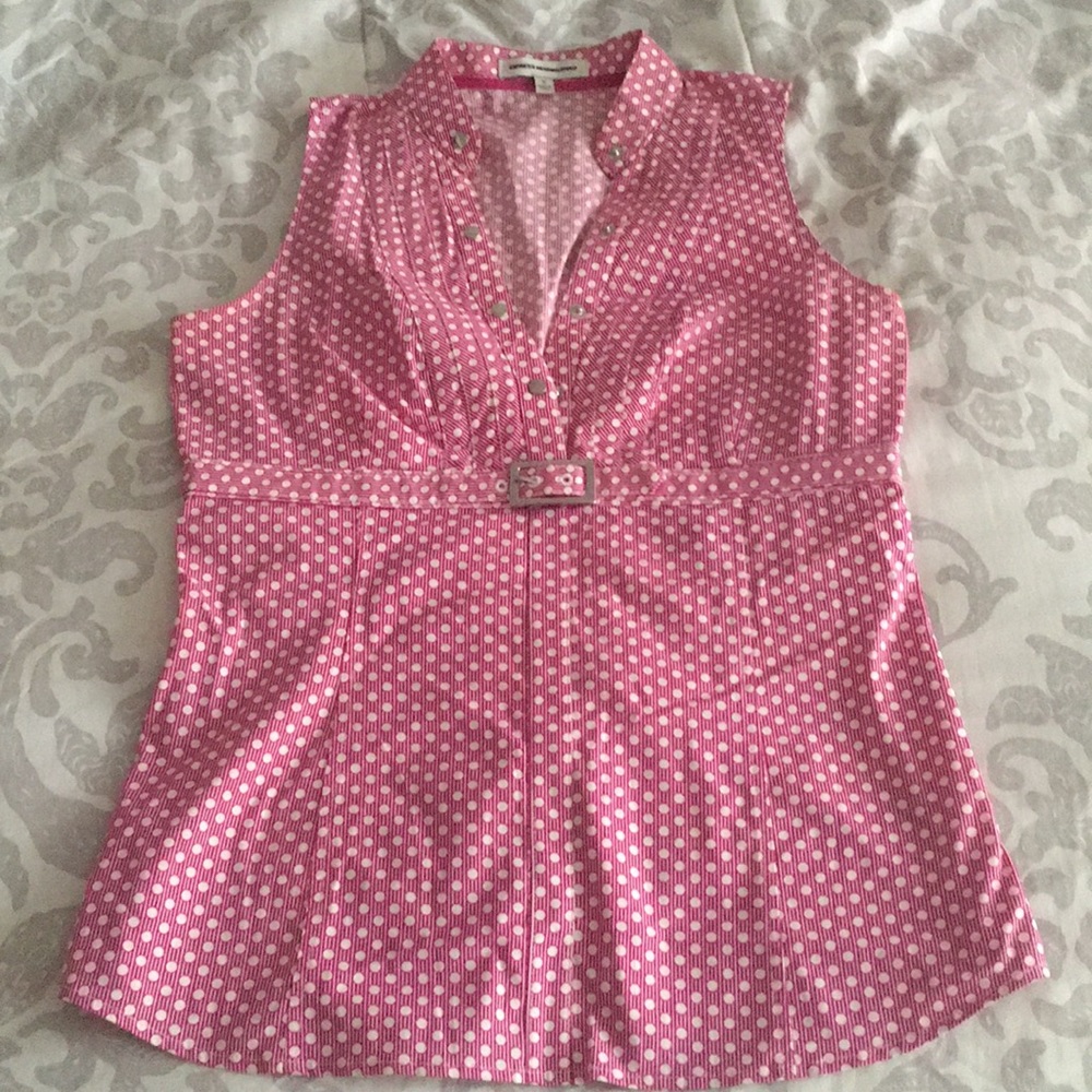 Express design studio pink shirt